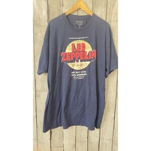 Rock Band Led Zeppelin Short Sleeve Graphic 1971 Wembley T-Shirt